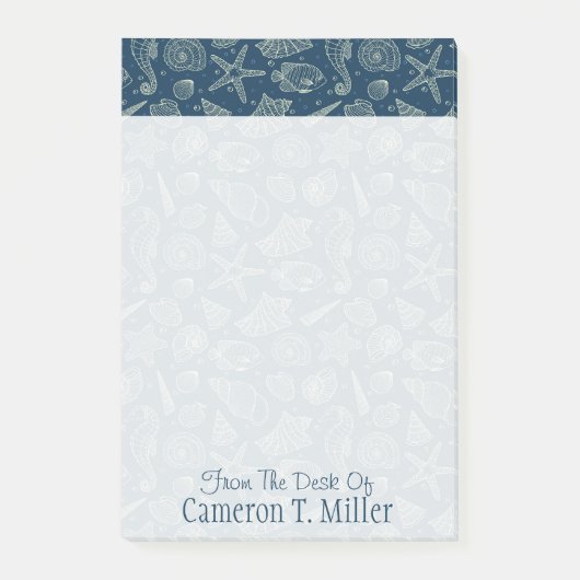 海の住民パターン|はあなたの名前を加えます ポストイット (正面)