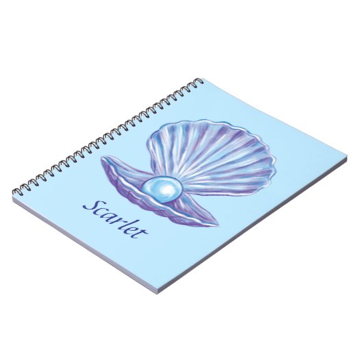 海の個人用設定の真珠(青) ノートブック (左側)