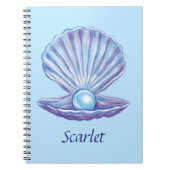 海の個人用設定の真珠(青) ノートブック (正面)
