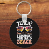 海の先生だと思ったのに、なんてこと、先生、素敵 キーホルダー (正面)