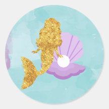 海の党の下のリトル・マーメイドはスティッカーを好む