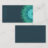 海の円形浮彫りの万華鏡のように千変万化するパターン 名刺 (正面/裏面)