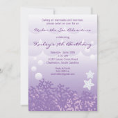 海の冒険の誕生日のパーティの招待状の下 招待状 (正面)