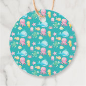 海の冒険の赤ちゃんシャワーの下で フェイバータグ (裏面)