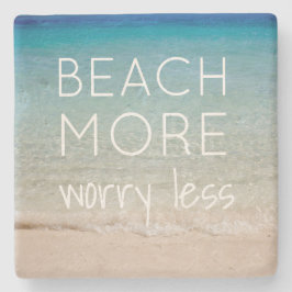 海の写真が付いているビーチのテーマのコースター ストーンコースター