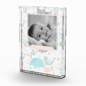 海の写真ブロックの下のベビーガール フォトブロック (右)