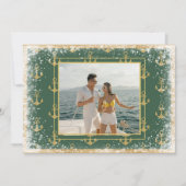 海の写真　グリーンクリスマス　Xmasカード シーズンカード (正面)