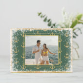 海の写真　グリーンクリスマス　Xmasカード シーズンカード (スタンド正面)