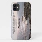 海の写真God Know You Bible Verse Case-Mate iPhoneケース (裏面)