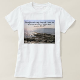 海の写真God Know You Bible Verse Tシャツ