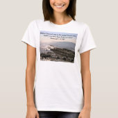 海の写真God Know You Bible Verse Tシャツ (正面)
