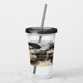 海の写真The Lord is My Rock Bible Verse アクリルタンブラー (裏面)