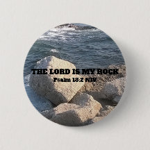 海の写真The Lord is My Rock Bible Verse