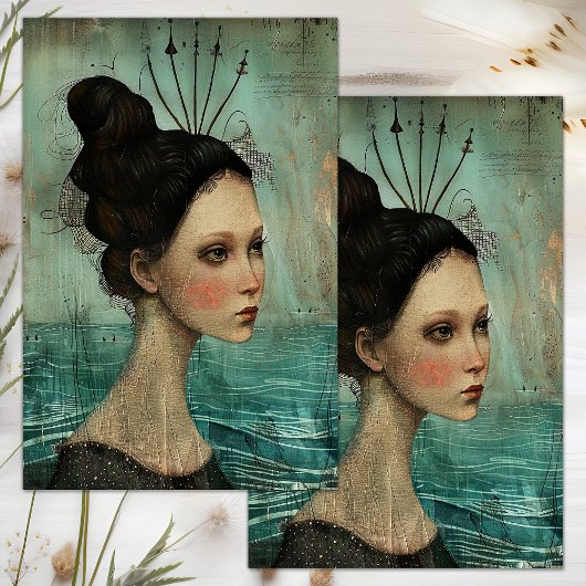 海の切り離しティッシュペーパーのサイレン 薄葉紙