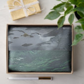 海の切り離しページで閉じる亀 薄葉紙 (ギフト)
