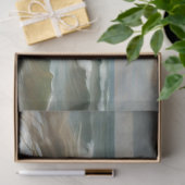 海の切り離しページの白い石碑 薄葉紙 (ギフト)