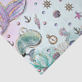 海の切り離し船の下の人魚と海賊 薄葉紙 (詳細)