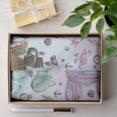 海の切り離し船の下の人魚と海賊 薄葉紙 (ギフト)