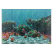 海の切板の花 カッティングボード (正面)