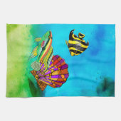 海の創造ミックスメディア キッチンタオル (横)