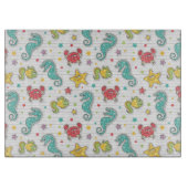 海の創造物のパターン カッティングボード (正面)