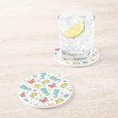 海の創造物のパターン コースター (側面)