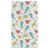 海の創造物のパターン スモールペーパーバッグ (正面)