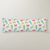 海の創造物のパターン ボディピロー (裏面)