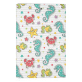 海の創造物のパターン ミニクリップボード (裏面)