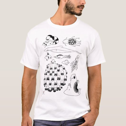 海の創造物 Tシャツ (正面)