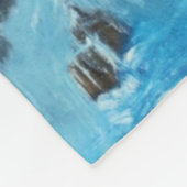 「海の力」フリースブランケットデザイン。 フリースブランケット (角)