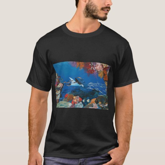 海の動き Tシャツ (正面)