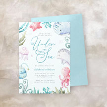 海の動物の海男の子のシャワー