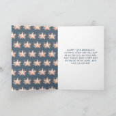 海の動物の誕生日パーティーの下で カード (内部)