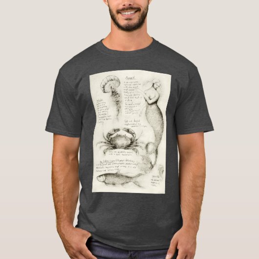 海の動物ファミリー Tシャツ (正面)