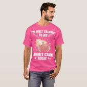 海の動物仙人カニの恋人だけ彼女を話している Tシャツ (正面フル)