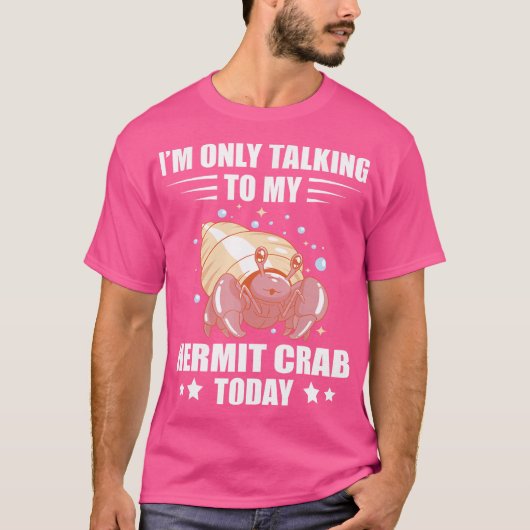 海の動物仙人カニの恋人だけ彼女を話している Tシャツ (正面)