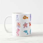 海の動物 コーヒーマグカップ (左)