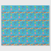 海の包装紙の下 ラッピングペーパー (フラット)