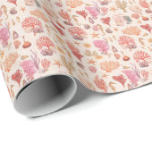 海の包装紙の下 ラッピングペーパー (ロールコーナー)