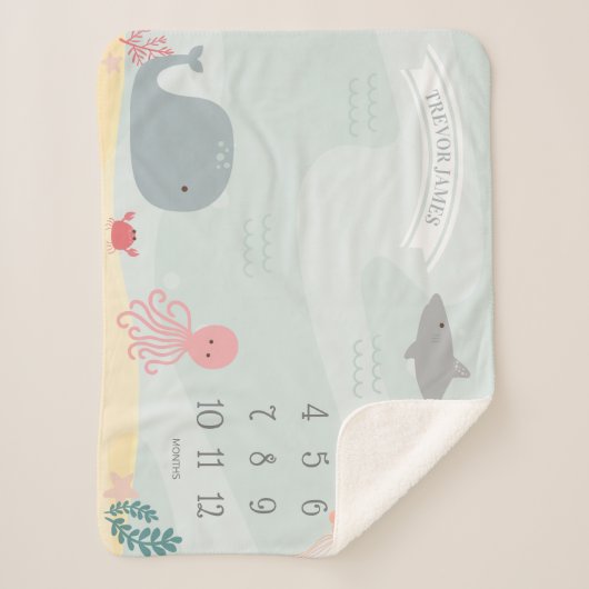 海の友の里子の下で シェルパブランケット (正面)