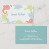 海の友人の水泳のレッスン名刺 名刺 (正面/裏面)