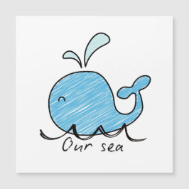 海の友好的なクジラ