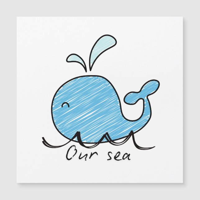 海の友好的なクジラ (正面)