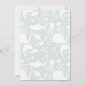 海の友達模様の下で 招待状 (裏面)