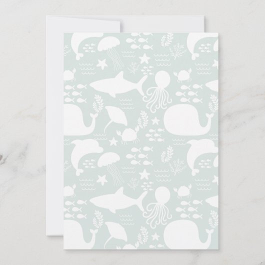 海の友達模様の下で 招待状 (裏面)