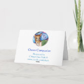 海の友達-空白のなカード カード (裏面)