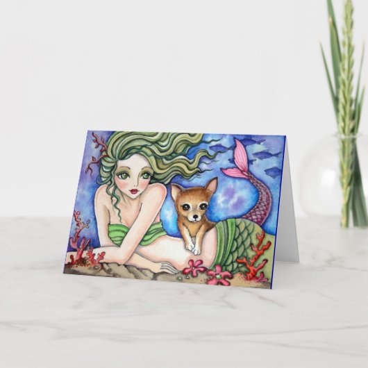 海の友達-空白のなカード カード (正面)