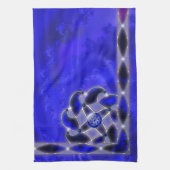 海の台所タオルとして青 キッチンタオル (縦)