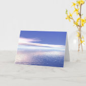 海の同情カード カード (黄色い花)